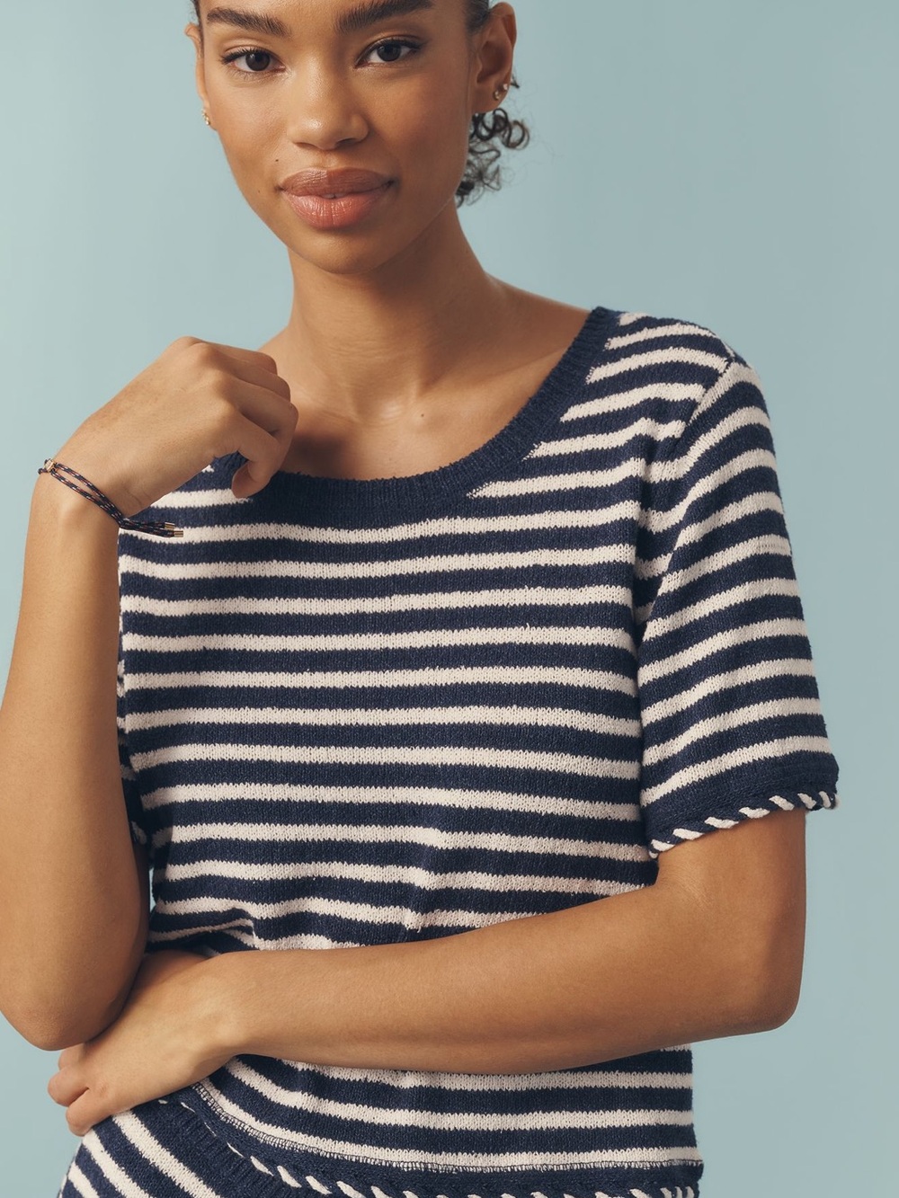 NWT! Z Supply Navy and White Striped Knit Top